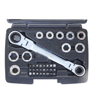 MAC AFRIC 36 PCS Universal Socket Set with Reversible Ratchet